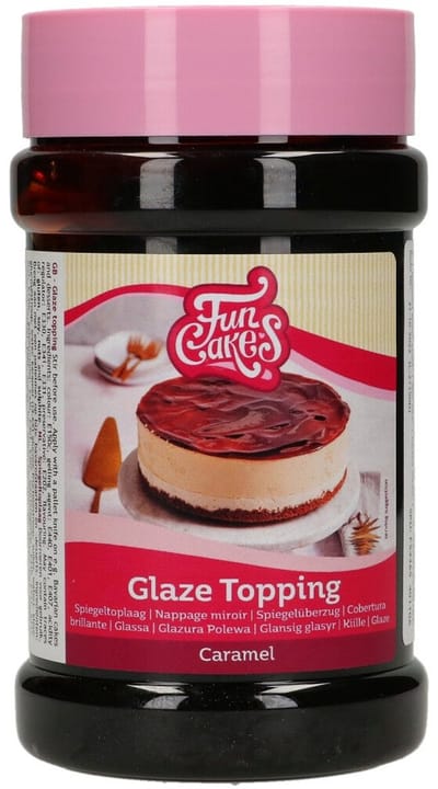 FunCakes Glaze Topping - Karamel - 375g - Koude Gelei voor Bavarois, Taarten en Desserts