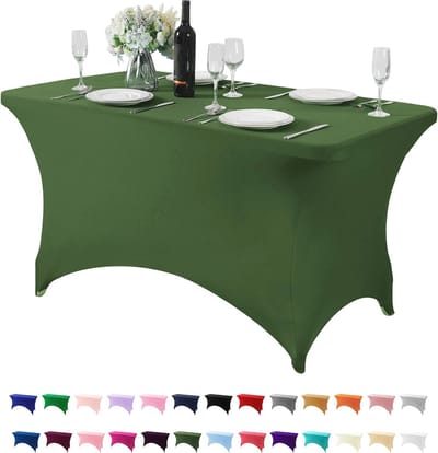 Universele Spandex Tafelhoes voor 4FT Tafel - Kreukvrij en Vlekbestendig Tafelkleed voor Feesten en Evenementen