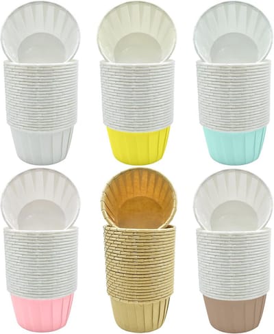 Papieren Muffinvormpjes voor Cupcakes en Mini Muffins - IJsbekers en Decoratie