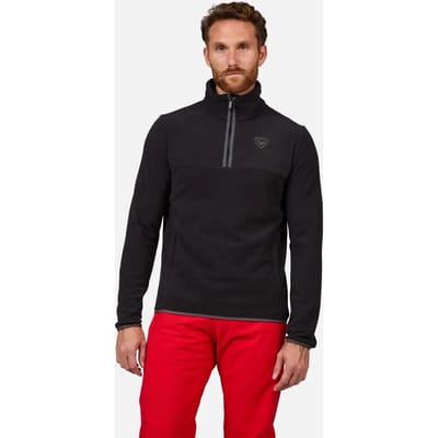 Rossignol Strawpile Fleece Met Halve Rits Zwart XL Man