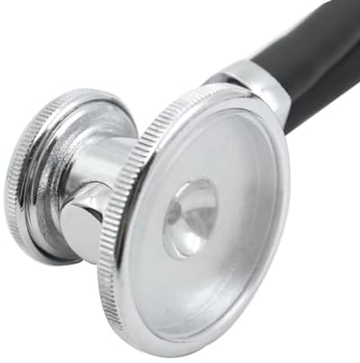 Omkeerbaar klinisch stethoscoop, cardiologie IV diagnostische stethoscoop, buis stethoscoop, lichtgewicht ideale stethoscoop (zwart)