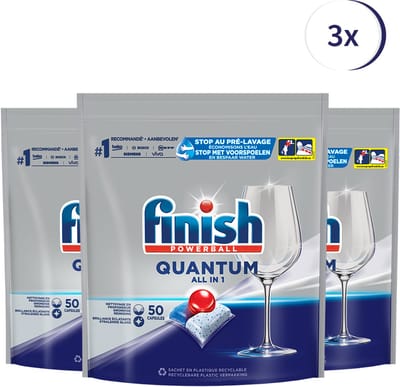 Finish Quantum All in One Regular Vaatwastabletten - 132 Stuks - Halfjaarbox