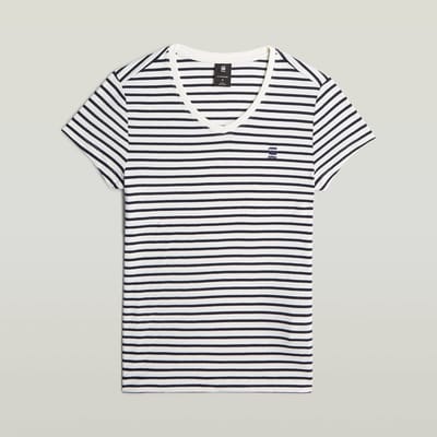 G-Star - Stripe eyben slim v t 2.0 wmn - Dames - Tops