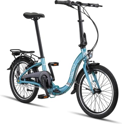 Pacto Seven N7 Vouwfiets Blauw Shimano Nexus 7v Terugtraprem Lage Instap Aluminium Plooifiets Folding Bike