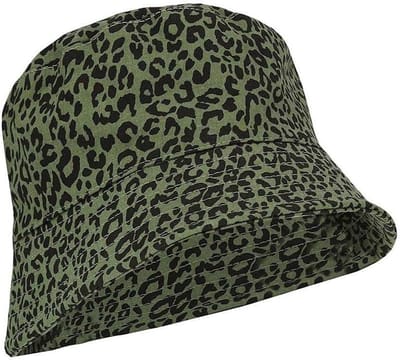 Bucket hat dames - Vissershoedje print - Festival outfit - UV bescherming - One size fits all - Leopard