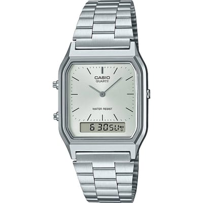 Casio Casio Collection Vintage AQ-230A-7AMQYES Horloge - Staal - Zilverkleurig - Ø 31.5 mm