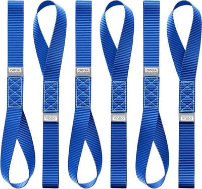 Zachte Lussen - Spanbanden - Vastzetten van Ladingen - Heavy Duty Polyester - 43 cm - Blauw