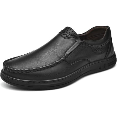 Leren Schoenen Heren Lente Nieuwe Britse Heren Zakelijk Casual Leer Zachte Zool Leer Papa Pumps Luie Schoenen Heren 44 gray
