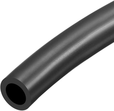 sourcing map Smeerolieslang, 8 mm binnendiameter x 14 mm buitendiameter 1,0 meter rubberen waterslang zwart