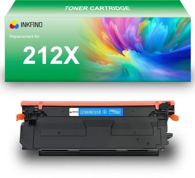 INKFIND 212X (W2121X) Cyaan tonercartridge compatibel met HP 212X (W2121X) Cyaan toner cartridge - 1-pack Cyaan