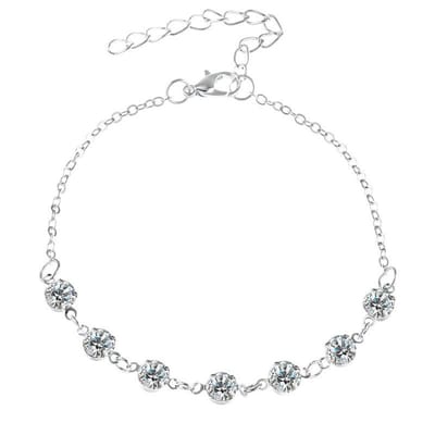 Lumici® | Kristal Armband - Crystal Bracelet - Diamand - Diamond - Zirkonia - Hart - Geslaagd - Cadeau Voor Vrouwen - Moederdag Cadeau - Valentijn - Liefde - Verrassing - Goud & Zilver