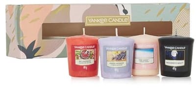 Cadeauset met 4 Geurende Votiefkaarsen van Sojamix