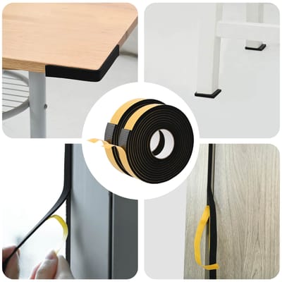 vidaXL - Zelfklevende - schuimtape - 2 - st - Zwart - 30mm - x - 5m - CR - Schuim
