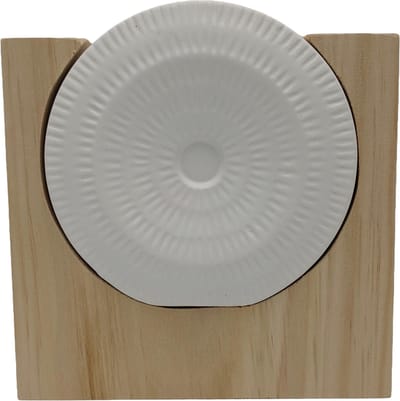 Vaas - Keramiek - Houten houder - H20