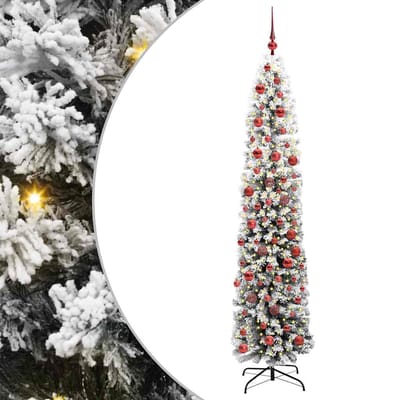 vidaXL - Kunstkerstboom - Groen - 180 - cm - PVC - en - Staal - en - Kunststof