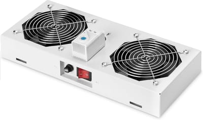 Dakventilator voor wandbehuizingen - 276 m³/u luchtstroom, met thermostaat en dubbele ventilator