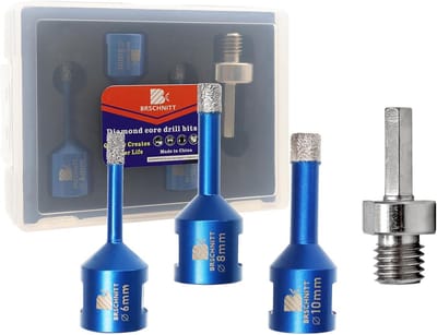 Diamantboor Set voor Porselein, Graniet en Tegels - Droogboren met Adapter