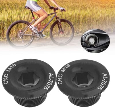 Dailygoods- Crank Cover - 2 Stuks - Stofdicht - Waterdicht - Hoogwaardig Aluminium - Eenvoudige Montage - CNC Precisieverwerking - Fietsdeksel