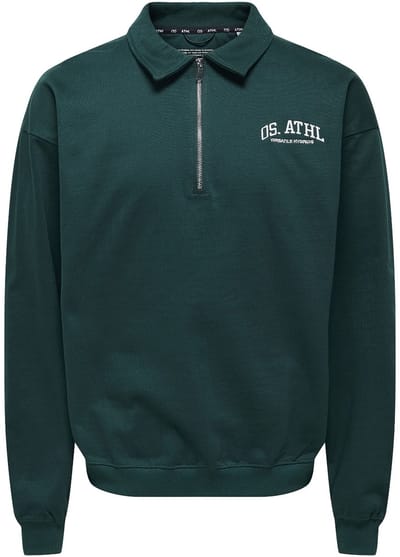 Only & Sons Rugby Half Zip Sweater Heren - Maat XL