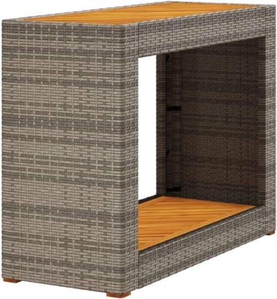 Bijzettafel buiten - Tuin tafel - Buiten genieten - Onderhoudsvriendelijk - 100 x 40 cm - Grijs