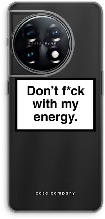 Case Company® - Hoesje geschikt voor OnePlus 11 hoesje - My energy - Soft Cover Telefoonhoesje - Bescherming aan alle Kanten en Schermrand