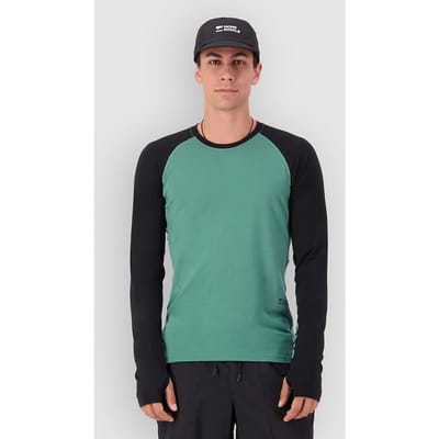 Mons Royale Temple Merino Long Sleeve Thermo Shirt blauw