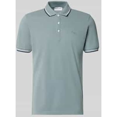 relaxed fit poloshirt met contraststrepen