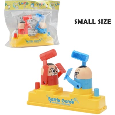 Mini Rood Blauw Hoofd Tik Dubbel Speelgoed - Ouder Kind Vinger Aanval Verdediging Interactieve Vechtspel Machine Voor Kinderen OneSize white
