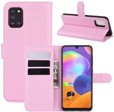 Coverup Hoesje - Geschikt voor Samsung Galaxy A31 Hoesje - Coverup Book Case - Roze