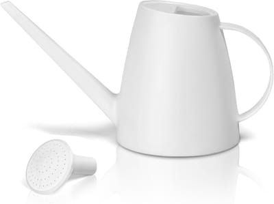 Gieter - Gieter voor Binnen - Plastic gieter - Lange Tuit Plastic Gieter voor Binnen en Buiten - Met Afneembare Spuitmond - Geschikt voor Potplanten en Tuinieren - 1.8 liter - Witte Kleur