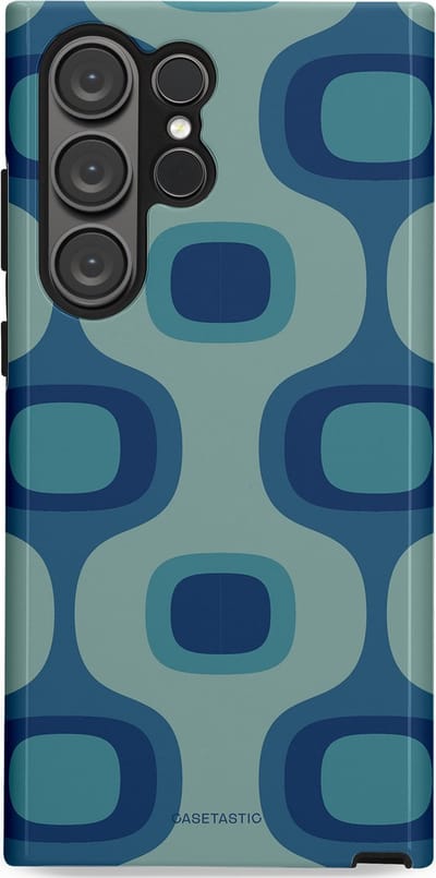Casetastic Hoesje Geschikt voor Samsung S23 Ultra - Stijlvolle Beschermende Duo-layer Case - Vintage Flow