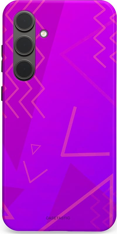 Casetastic Hoesje Geschikt voor Samsung S24 Plus - Stijlvolle Beschermende Duo-layer Case - Discowave