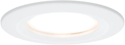 LED-inbouwlamp Nova Plus Coin Enkele lamp star IP44 rond 78 mm Coin 6W 470lm 230V dimbaar 2700K Wit mat