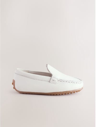 Next - Jongens - Suède instaploafers - Wit