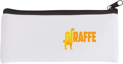 Akyol - giraffe logo geel Etui - Giraffe - dieren liefhebber - iemand die houdt van giraffen - verjaardag - cadeau - kado - geschenk - 20 bij 9 cm