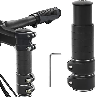 Bicycle Handlebar Riser voor MTB en Stadsfietsen - Verstelbare Aluminium Verhoging met Inbussleutel - Geschikt voor 28.6MM Stuur, Verbeter je Fietscomfort en Rijpositie