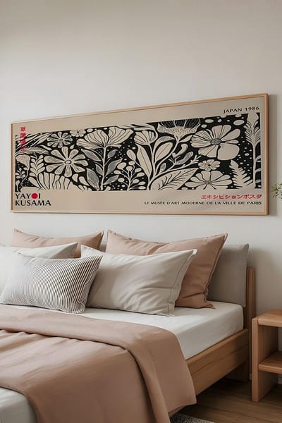 Asir - Decoratief ingelijst schilderij van MDF - Veelkleurig - 100% massief hout - 50 x 120 cm