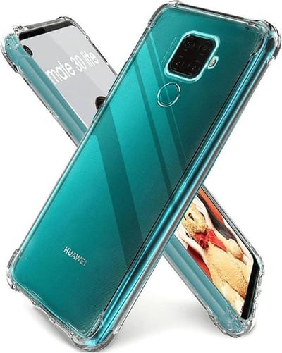 Hoesje Geschikt voor: Huawei Mate 30 Lite - Anti -Shock Silicone - Transparant