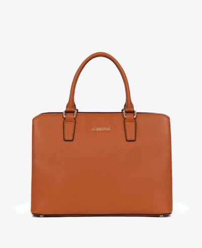 Hexagona Handtas | Cognac | Maat: One Size