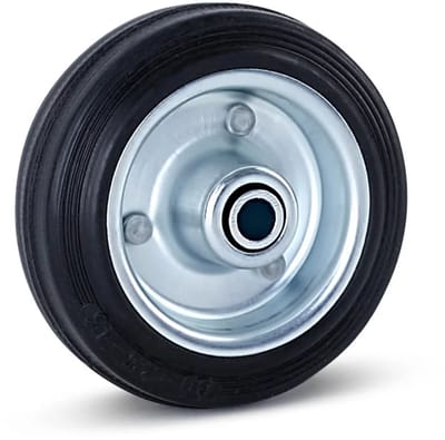 Reukloos rubber wiel - 80mm - 60kg