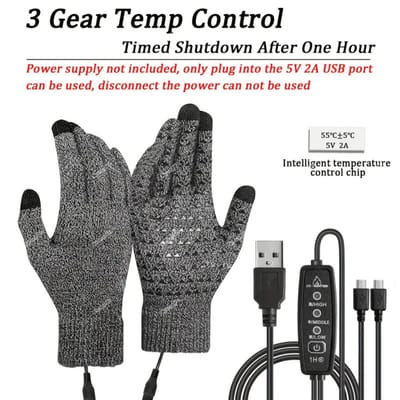 Livano Winterhandschoen - Wanten - Gloves - Touchscreen Handschoenen - Handschoenen Winter - Grijs - Maat L