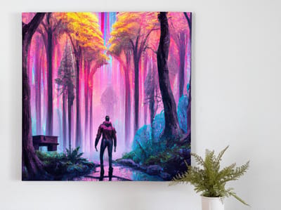 Lonely travels | Lonely Travels | Kunst - 75x75 centimeter op Forex | Foto op Forex