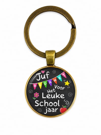 Sleutelhanger voor juf - Liefste Juf