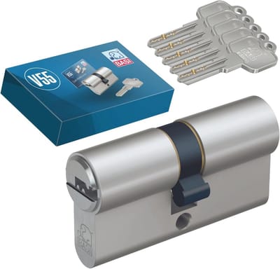 Dubbele Profielcilinder met Nood- en Gevarenfunctie 35/40 mm - Cilinderslot met 5 Sleutels, Boor- en Pickingbescherming voor Deuren