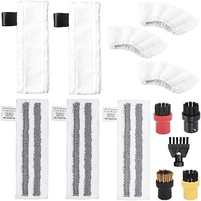 Stoomreiniger Accessoires - Reinigingsset Dweilen - Grondig Huis Reinigen - 13-delige Compleet Pakket - Universele Pasvorm - Multi