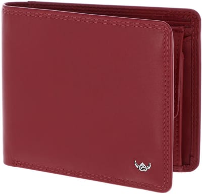 Golden Head Leren portemonnee Polo RFID Protect Scheintasche 1162 Rot donkerrood