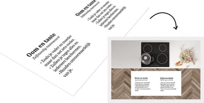 Keukenloper - Loper keuken - Spreuken - Quotes - 'Oom en tante' - 120x60 cm - Keukenloper vinyl