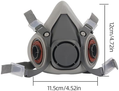 GasMasker, Herbruikbaar Masker, Anticondensstofmasker - Volledig Beschermend Volgelaatsmasker - Voor Schilderen, Mechanisch Polijsten, Houtkap, Lassen En Andere Werkbescherming