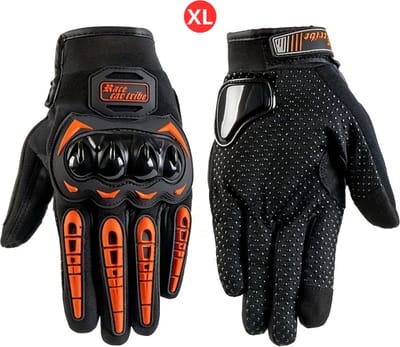 Bovista Scooter Handschoenen - Motor - Brommer - Fiets - Handmoffen - Handmof - Oranje - Maat XL