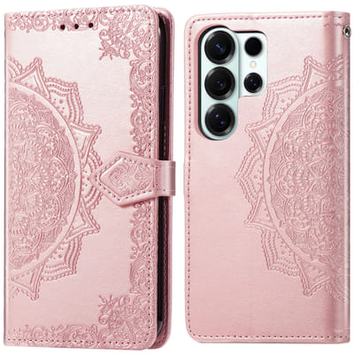 imoshion Hoesje - Geschikt voor Samsung Galaxy S26 Ultra - Mandala Bookcase - Rose Gold
